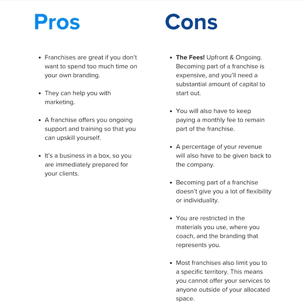 Pros & Cons 2: Becoming a business coach