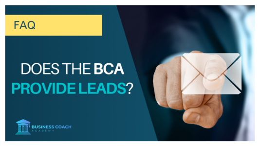 Does the business coach academy provide leads