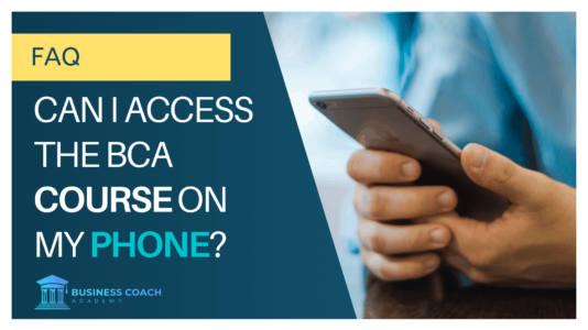 Can I access the BCA course from my phone?